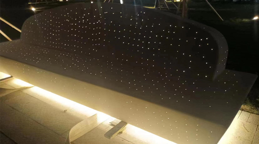 合作已成習慣 海南三亞鳳凰島UHPC透光坐凳樹池再次下單