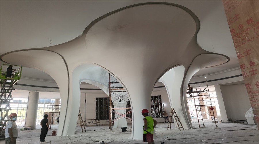 GRG材料安裝現場 GRG材料安裝現場