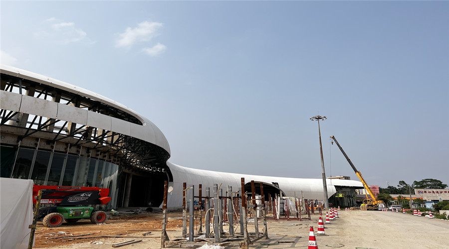 深圳沙田服務區GRC幕墻板項目 深圳沙田服務區GRC幕墻板項目