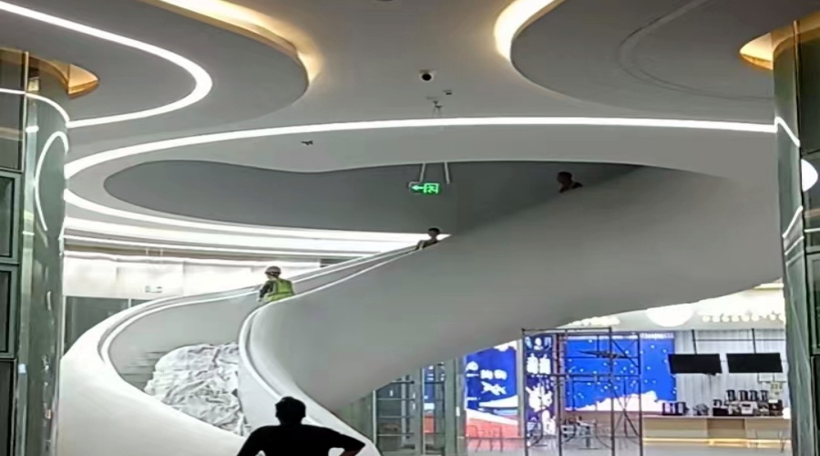 深圳沙田服務區GRG旋轉樓梯造型 深圳沙田服務區GRG旋轉樓梯造型