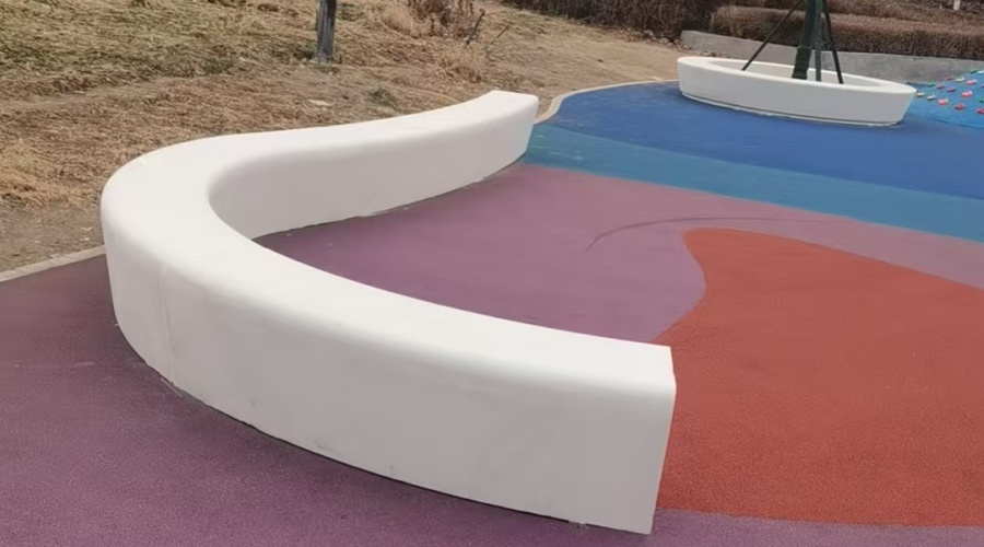 新疆體育公園GRC坐凳樹池造型工程案例 新疆體育公園GRC坐凳樹池造型工程案例